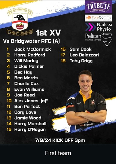 1st Team Selection 7 September 2024